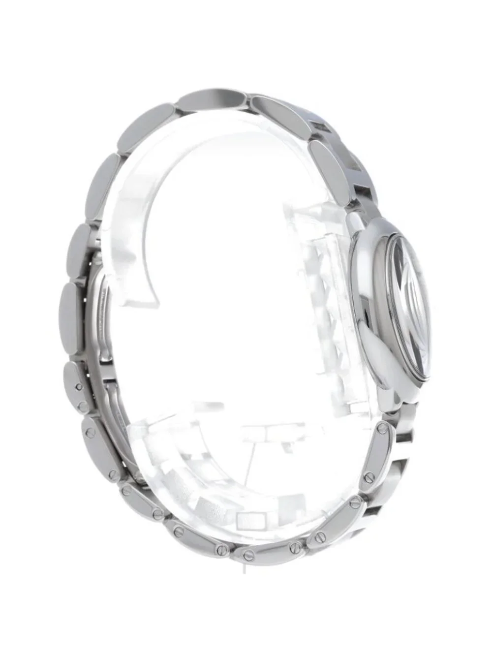 Cartier Ballon Blue SM Watch 28 Diamond SS Silver Finish